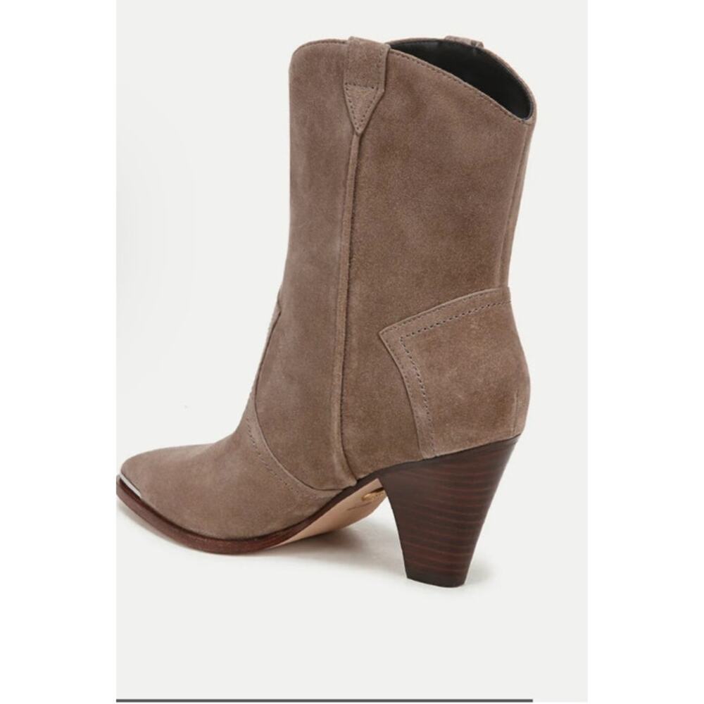 NWOT: Veronica Beard Cody Suede Western Bootie - Picture 3 of 10